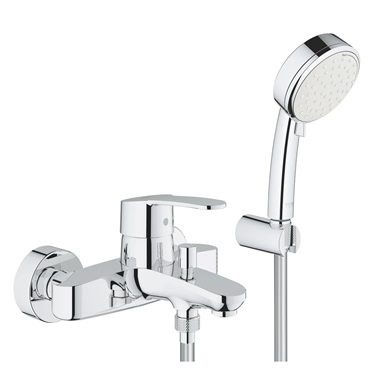 Grohe Eurostyle Cosmopolitan egykaros kádcsaptelep zuhanyszettel 1/2”, króm