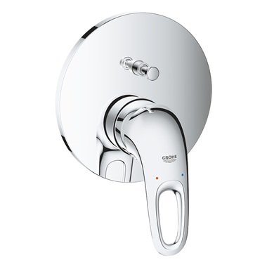 Grohe Eurostyle egykaros falsík alatti keverő, 2-utas váltóval, króm