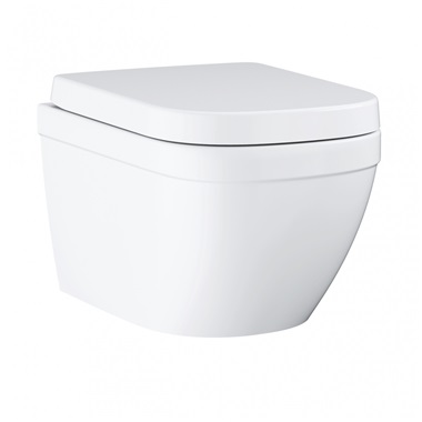 Grohe Euro Ceramic perem nélküli fali wcszett soft close ülőkével