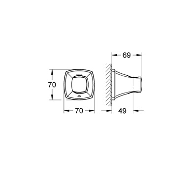 Grohe Grandera zuhanytartó Warm Sunset