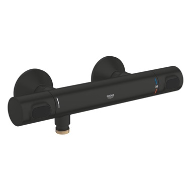 Grohe Grohtherm 500 Termosztátos zuhanycsaptelep 1/2", matt fekete