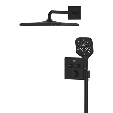 Grohe Grohtherm SmartControl zuhanyrendszer Rainshower Mono 310 Cube fejzuhannyal, Phantom Black