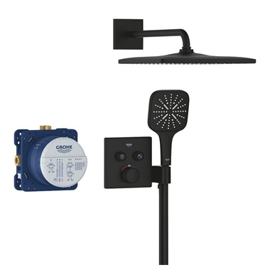 Grohe Grohtherm SmartControl zuhanyrendszer Rainshower Mono 310 Cube fejzuhannyal, Phantom Black