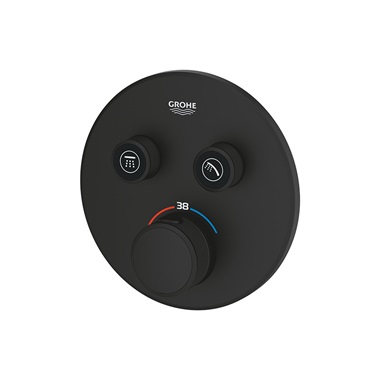 Grohe Grohtherm smartcontrol termosztátos keverő, 2-utas váltóval, smartbox (35604000 külön rendelendő) phantom black