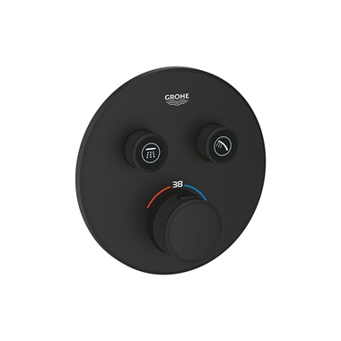 Grohe Grohtherm smartcontrol termosztátos keverő, 2-utas váltóval, smartbox (35604000 külön rendelendő) phantom black