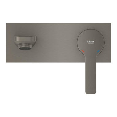 Grohe Lineare mosdócsaptelep L-es méret, 2 lyukas, Brushed Hard Graphite