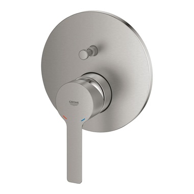 Grohe Lineare egykaros falsík mögötti zuhanycsaptelep 2 utas váltóval, SuperSteel