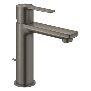 Grohe Lineare egykaros mosdócsaptelep húzórudas leeresztővel, S-es, rushed Hard Graphite