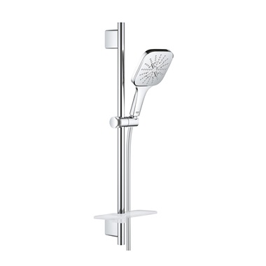 Grohe Rainshower SmartActive 130 Cube rudas zuhanygarnitúra, 3 funkciós, kézizuhannyal, króm