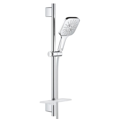 Grohe Rainshower SmartActive 130 Cube rudas zuhanygarnitúra, 3 funkciós, kézizuhannyal, króm