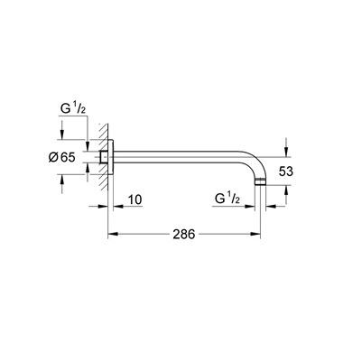 Grohe Rainshower zuhanykar 28,6 cm, króm
