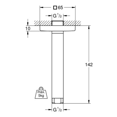 Grohe Rainshower zuhanykar króm