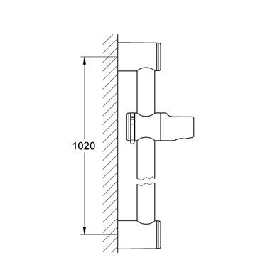 Grohe Relaxa zuhanyrúd 100 cm, króm