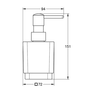 Grohe Selection Cube szappanadagoló króm