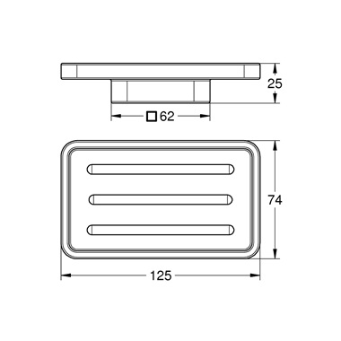 Grohe Selection Cube szappantartó