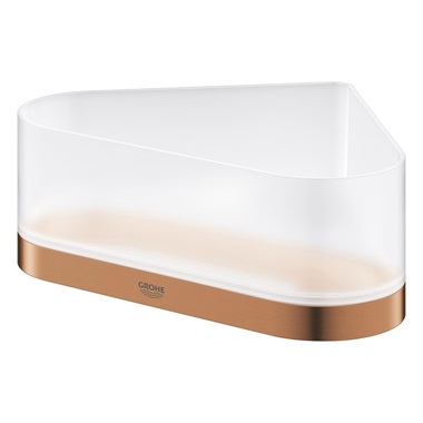 Grohe Selection sarok zuhanytermék tartó tartókonzollal, Brushed Warm Sunset