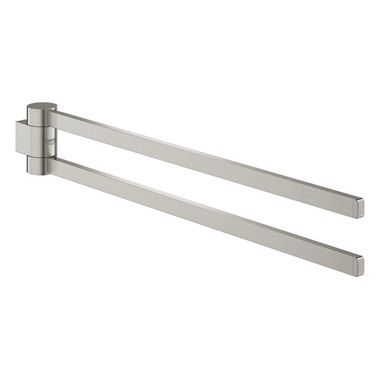 Grohe Selection törölközőtartó forgatható, dupla Supersteel 