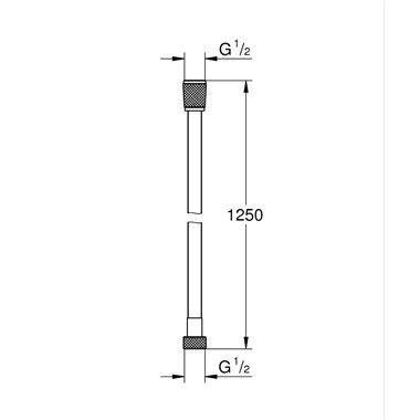 Grohe Silverflex gégecső  125 cm, Cool Sunrise