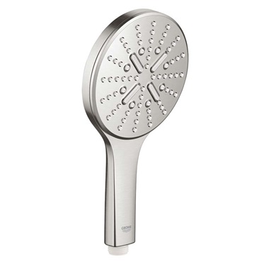 Grohe Rainshower SmartActive 130 kézizuhany 3 féle sugárral Supersteel
