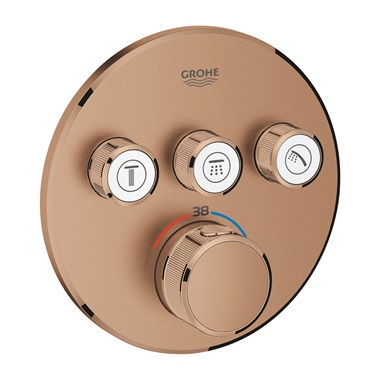Grohe Grohtherm SmartControl termosztát falsík alatti beépítéshez, 3 fogyasztó Grohe Grohtherm SmartControl termosztát falsík alatti beépítéshez, 3 fogyasztó