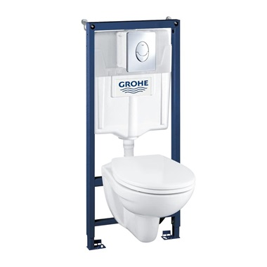 Grohe Solido Perfect 4-az-1-ben szett WC kerámiával, fehér