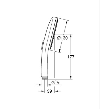Grohe Rainshower Aqua kézizuhany, 3 funkciós Brushed Warm Sunset