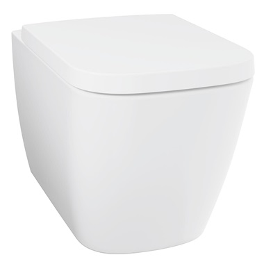 Geohe BauEdge Ceramic fali WC szett Rimless, fehér