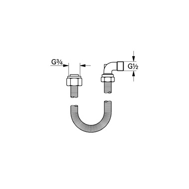 Grohe Talentofill csatlakozókészlet 3/4"
