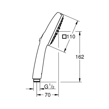 Grohe Tempesta Cube 110 Kézizuhany 2 spray Grohe Tempesta Cube 110 Kézizuhany 2 spray