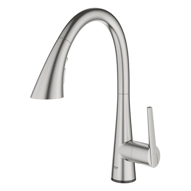 Grohe Zedra Touch elektromos mosogatócsaptelep matt Supersteel