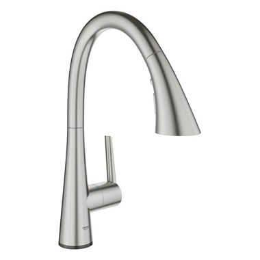 Grohe Zedra Touch elektromos mosogatócsaptelep matt Supersteel