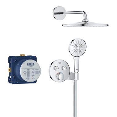 Grohe Grohtherm SmartControl zuhanyrendszer Rainshower Mono 310 fejzuhannyal, 2 funkciós,  króm