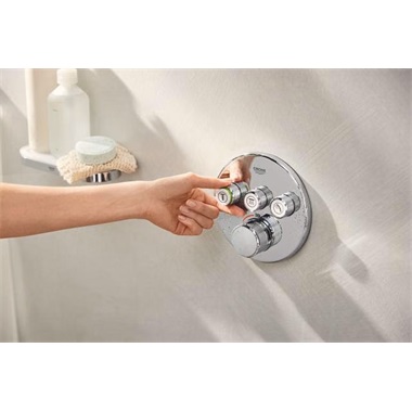 Grohe Grohtherm SmartControl rejtett zuhanyrendszer 3 funkciós, RainShower SmartActive 310 fejzuhannyal, króm