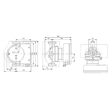 Grundfos MAGNA1 25-100 180 keringető szivattyú Grundfos MAGNA1 25-100 180 keringető szivattyú