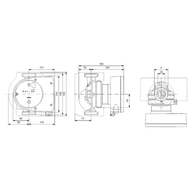 Grundfos MAGNA1 32-100 180 keringető szivattyú Grundfos MAGNA1 32-100 180 keringető szivattyú