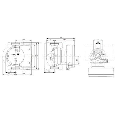 Grundfos Magna1 32- 40 N keringető szivattyú