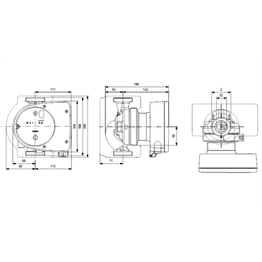 Grundfos Magna1 32- 60 "A" fűtési keringető szivattyú