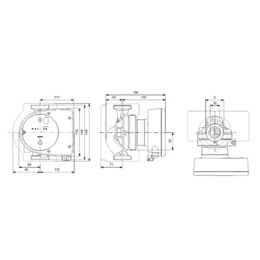 Grundfos Magna1 32-80 180 keringatő szivattyú