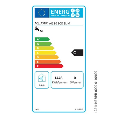 Hajdu Aquastic AQ 80 ECO SLIM elekromos vízmelegítő 80 literes