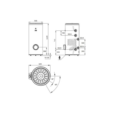 Hajdu IDE150S ErP Sztea indirekt fűtésű forróvízrároló