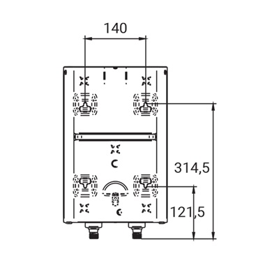 Hajdu MC5 elektromos vízmelegítő felső, 5 literes