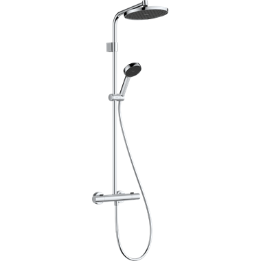 Hansgrohe Activera S showerpipe 240, 1 jet, Ecosmart, Ecostat Fine Varia, króm