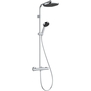 Hansgrohe Activera S Showerpipe 240, 1jet, EcoSmart+, Ecostat Fine Varia