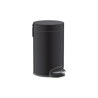 Hansgrohe AddStoris szemetes kuka, pedállal, matt fekete Hansgrohe AddStoris szemetes kuka, pedállal, matt fekete