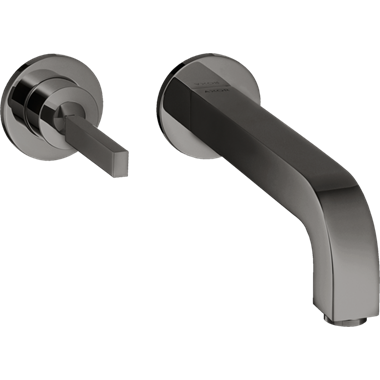 Hansgrohe Axor Citterio falsík alatti mosdó csaptelep 16 cm-es kifolyóval, polírozott fekete króm