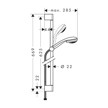 Hansgrohe Crometta 85 vario /unica crome Hansgrohe Crometta 85 vario /unica crome