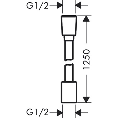 Hansgrohe Designflex textilszálas zuhanytömlő 125 cm
