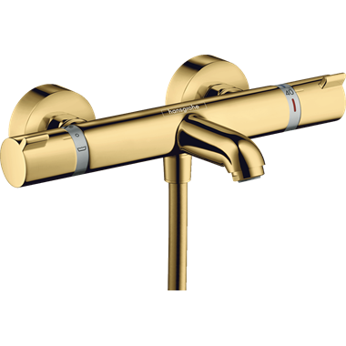 Hansgrohe Ecostat Comfort falsíkon kívüli termosztátos kádcsaptelep polírozott arany