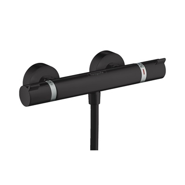 Hansgrohe Ecostat termosztátos zuhanycsaptelep Comfort, matt fekete Hansgrohe Ecostat termosztátos zuhanycsaptelep Comfort, matt fekete