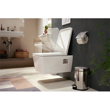 Hansgrohe EeluPura Original Q wc-szett, fali rögzítésű WC 540, AquaChannel flush, SmartClean, és fedél SoftClose,